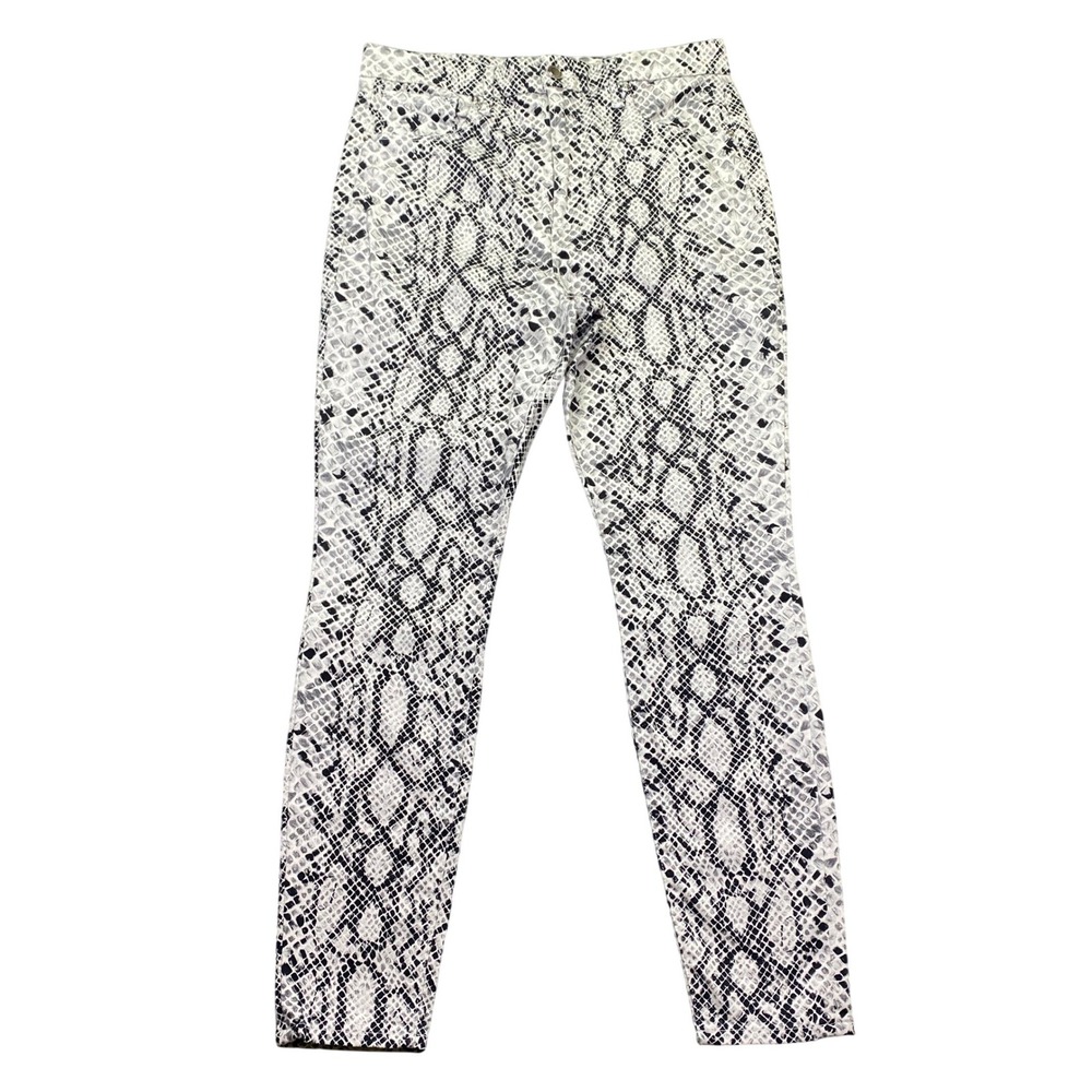 Good American Good Waist Snakeskin High Rise Skinny Jeans GW001PT Size 15/33